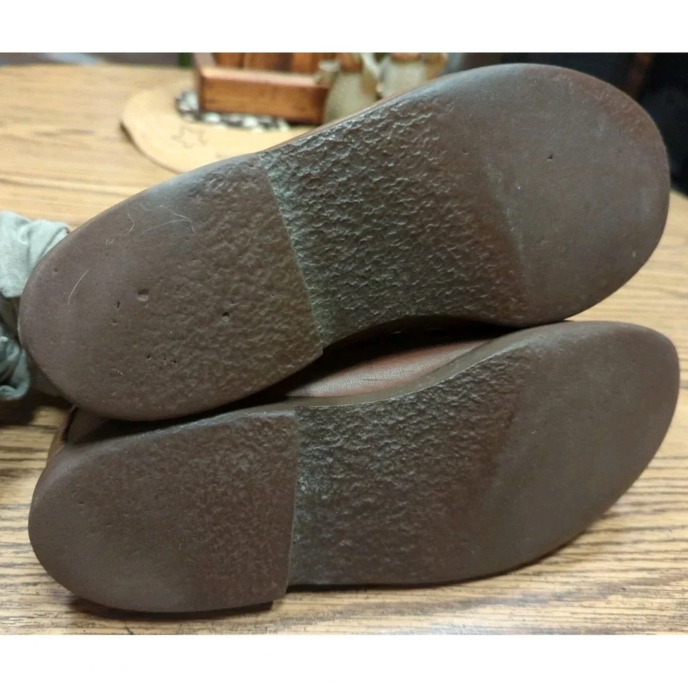 Vintage‎ Orvis Chukka Men Brown Leather Ankle Boots Size 7.5 E Moc Toe Shoes